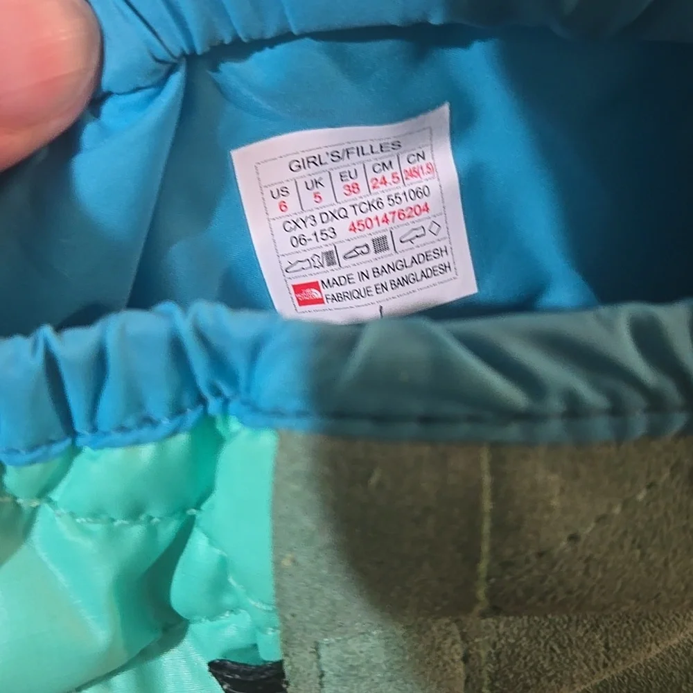 The North Face CXY3DXQ-2 Girl's Winter Camp WP Midline Blue Winter Boots